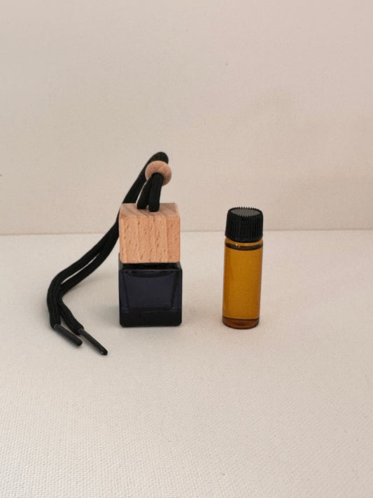 Refillable car diffuser with phthalate-free fragrance oil