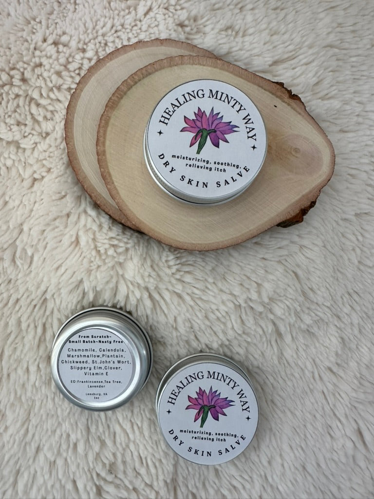 Dry Skin Herbal Salve with Chamomile and Calendula